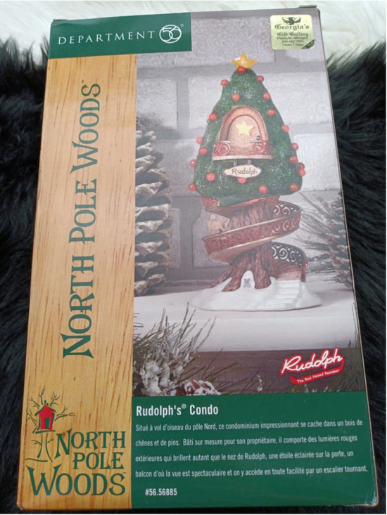 Department 56 Other - Department 56 Rudolph's Condo North Pole Woods Retired 2000 56885 NEW IN BOX
